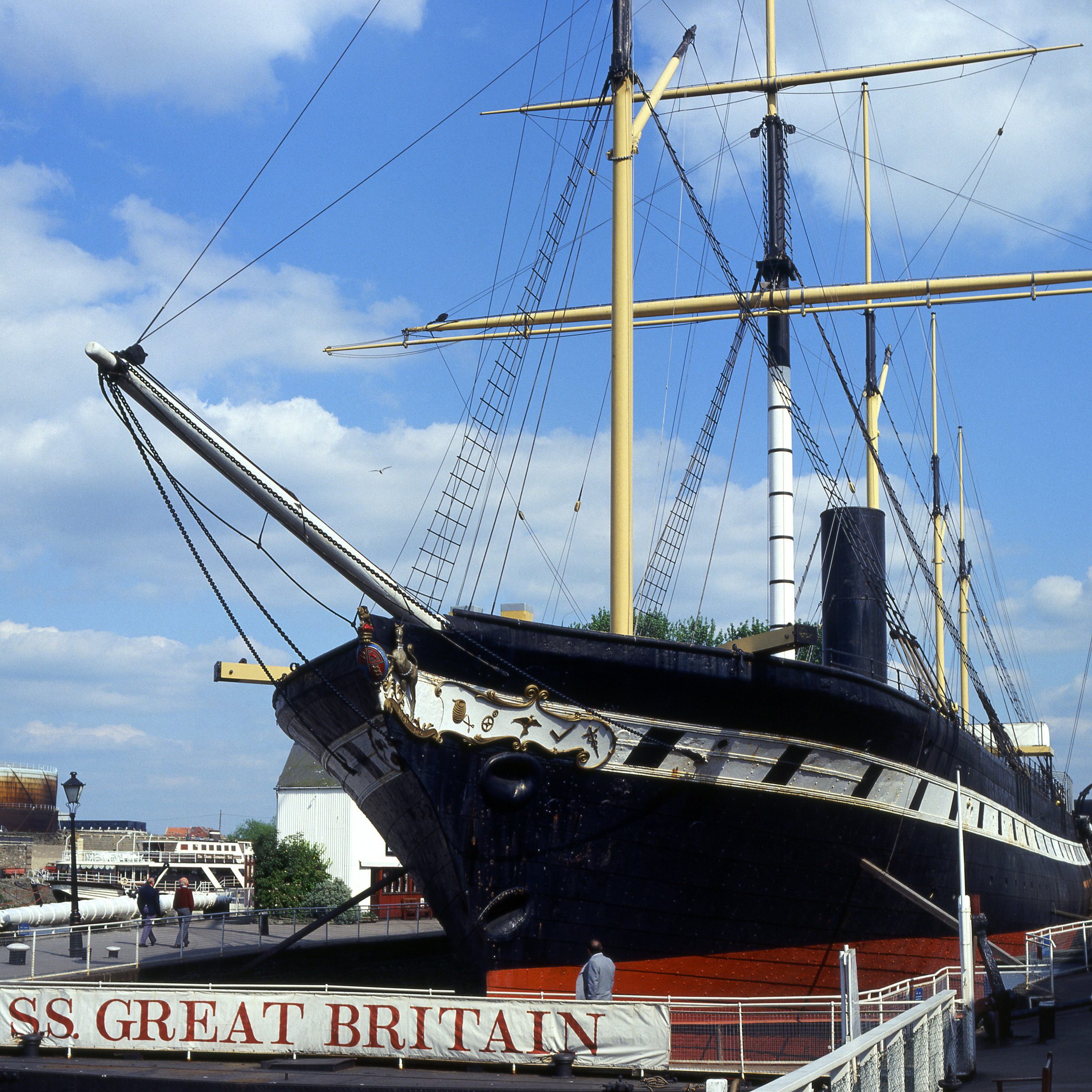 Breakwater Bay S.S.Great Britain at Bristol, England - Wrapped Canvas